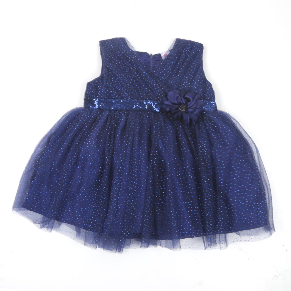 Girls Frock Fancy Beauty - Navy