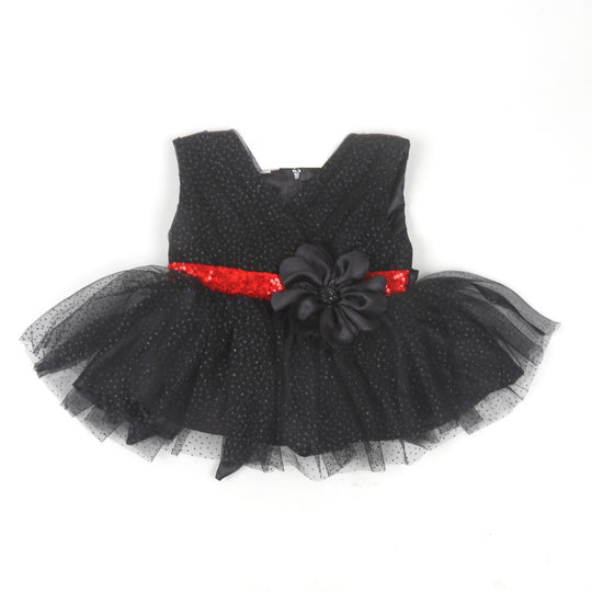 Infant Girls Frock Fancy Beauty - Black