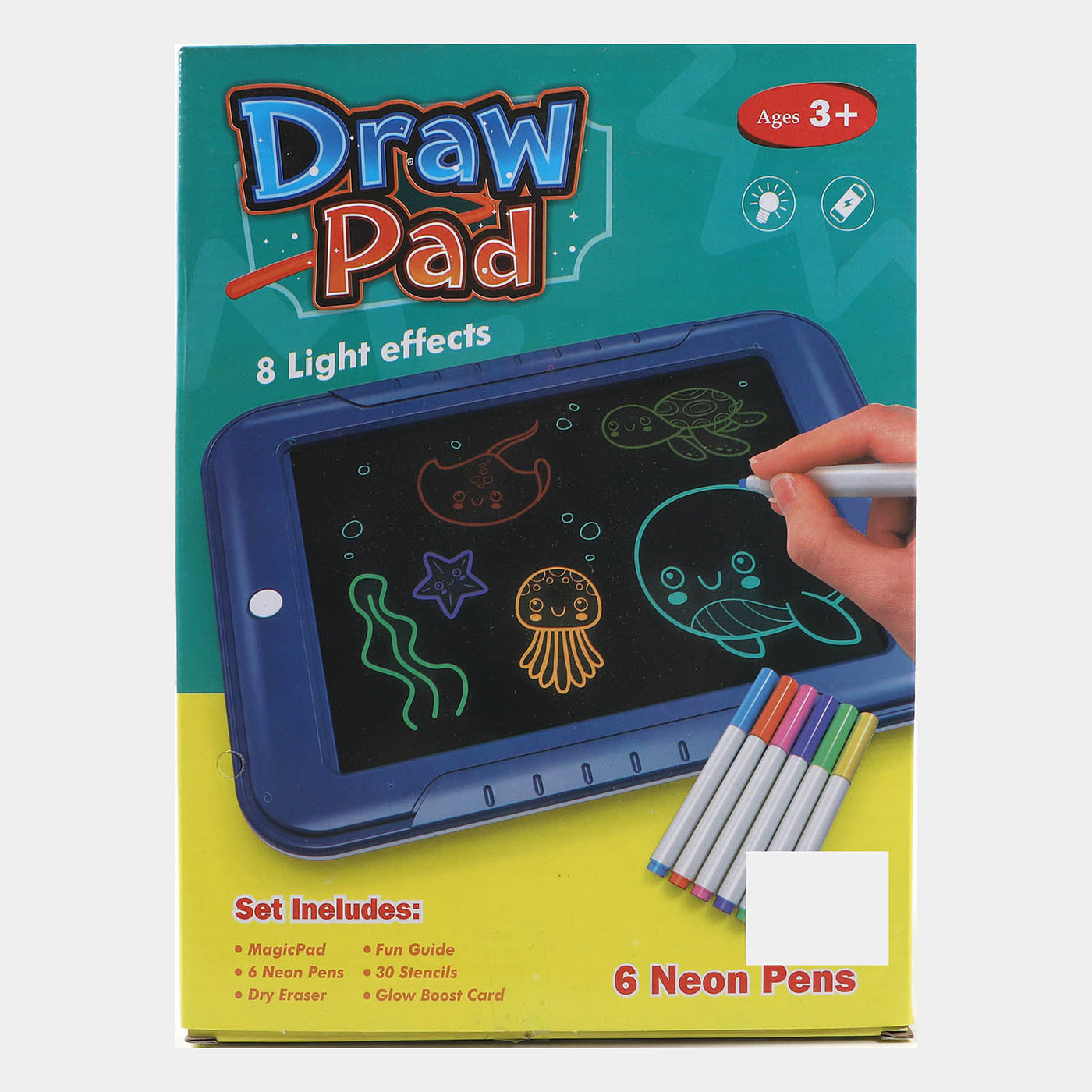 Drawing Pad With Light Effect For Kids