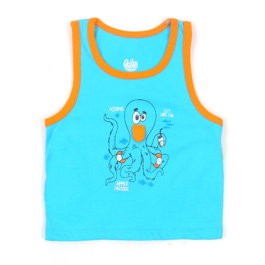 Infant Boys Sando Cool Octopus - Blue