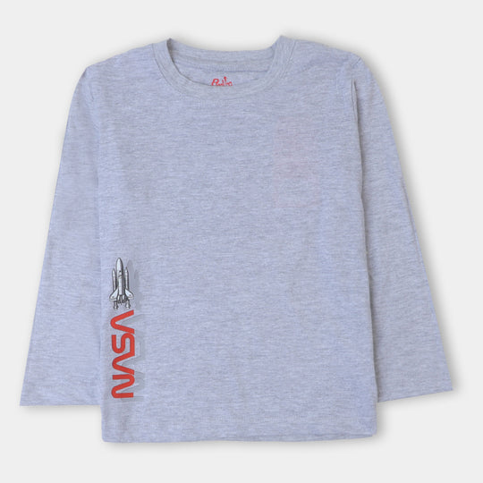 Boys T-Shirt  Full Sleeve Jupiter - Grey