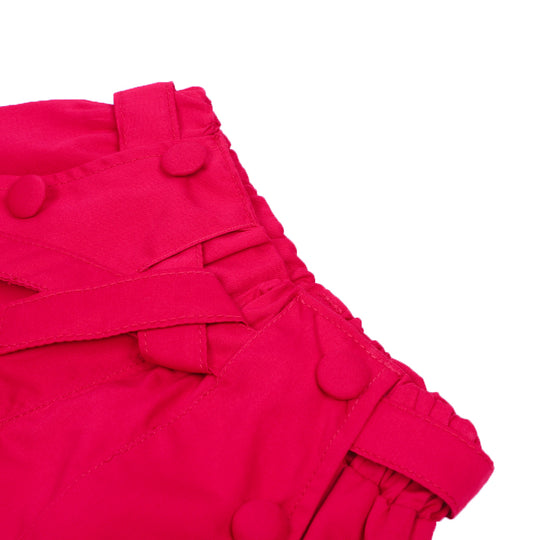 Infant Girls Cotton Shorts 6Btn - FUSSIA