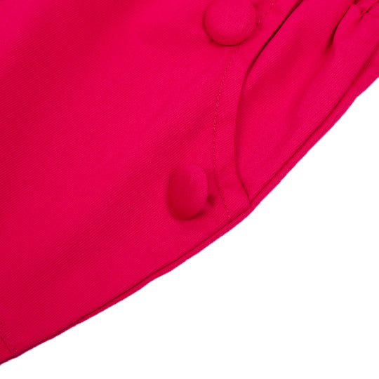Infant Girls Cotton Shorts 6Btn - FUSSIA