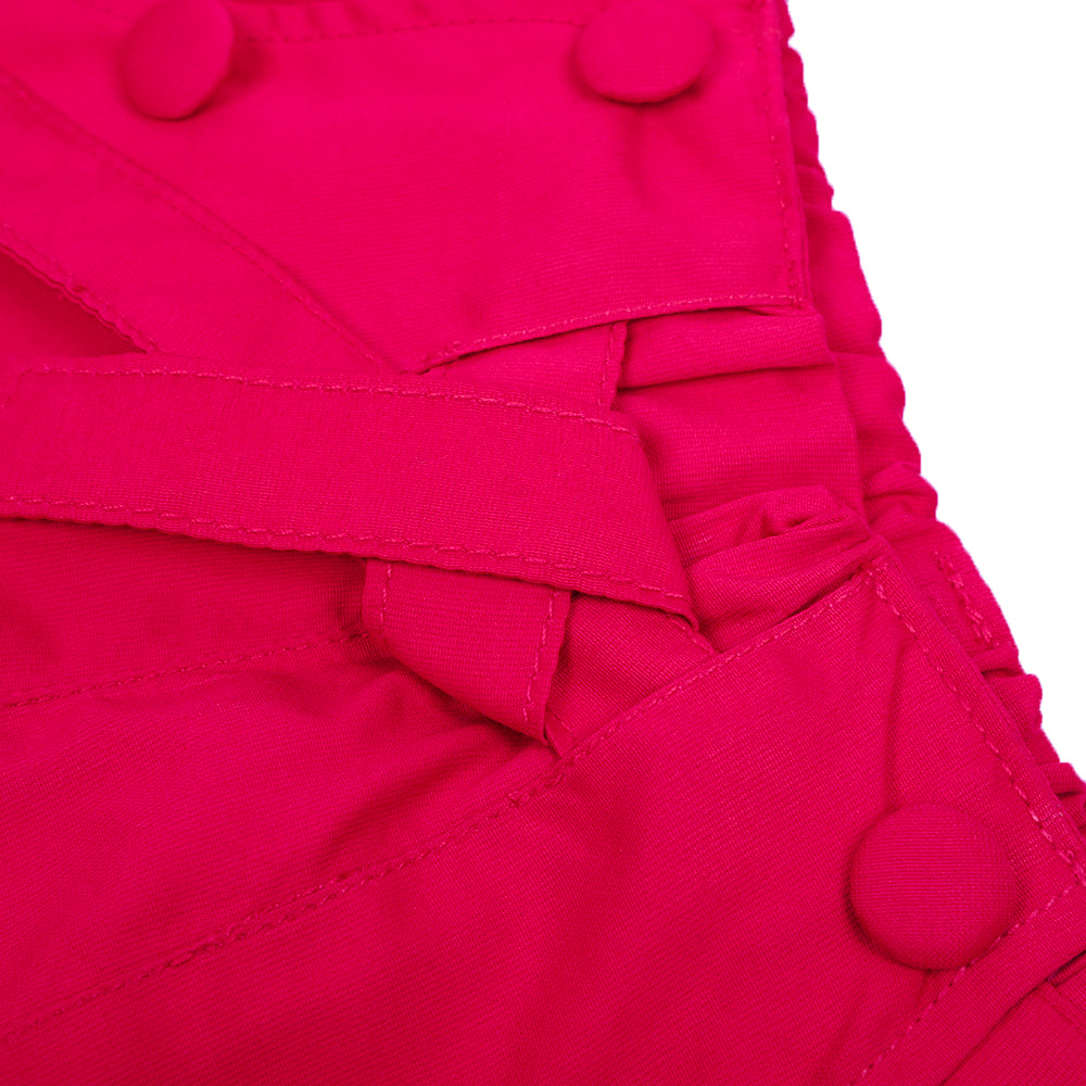 Infant Girls Cotton Shorts 6Btn - FUSSIA