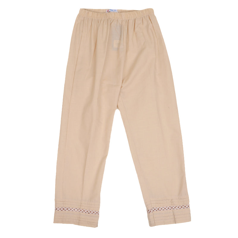 Teens Girls Trouser Laced - BEIGE