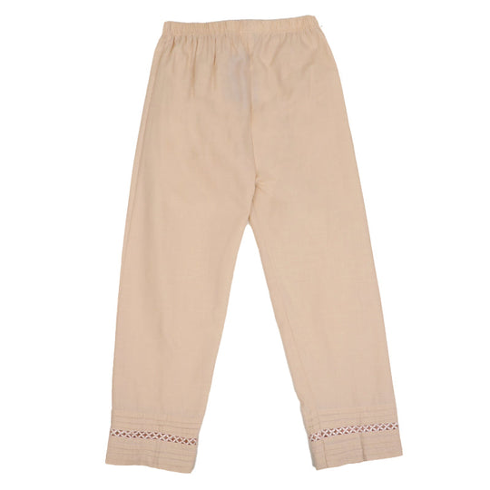 Teens Girls Trouser Laced - BEIGE