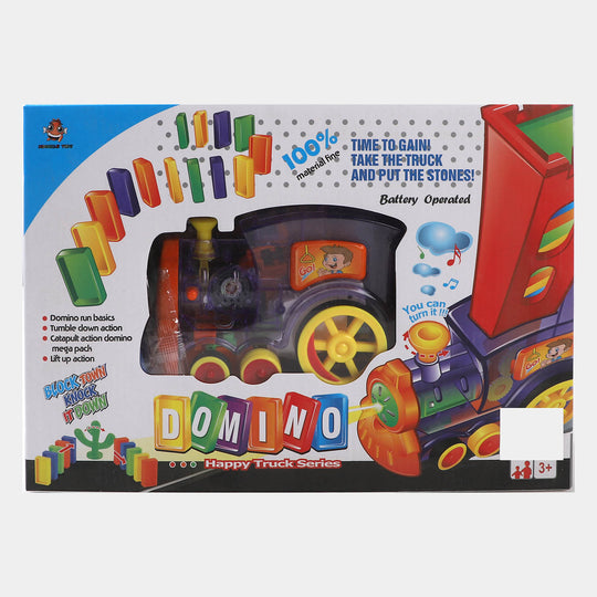 Domino Train Building Blocks and Stacking Toy