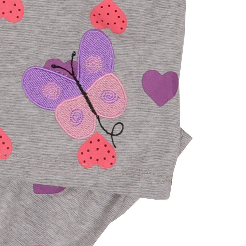 Infant Girls Knitted Suit Butterfly - GREY