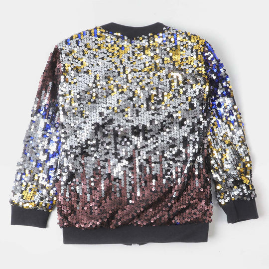 Fashion Girls Jacket Sequins  - Multi