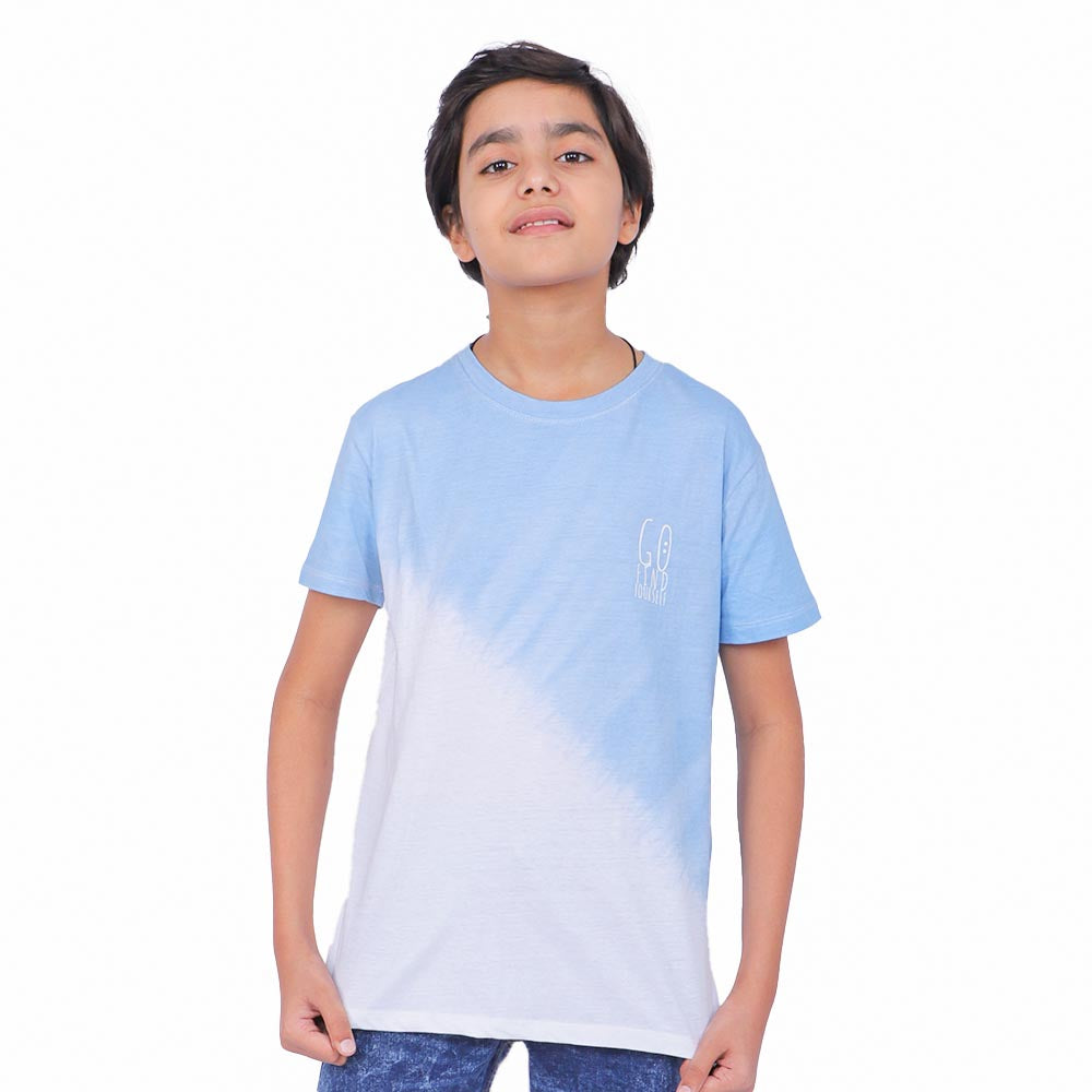 Teens Boys T-Shirt H/S Go Find Your Self - White