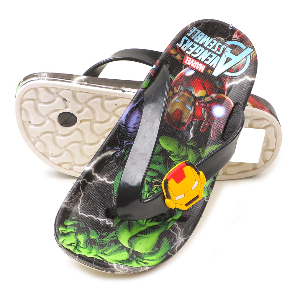 Character Slippers For Boys - Green