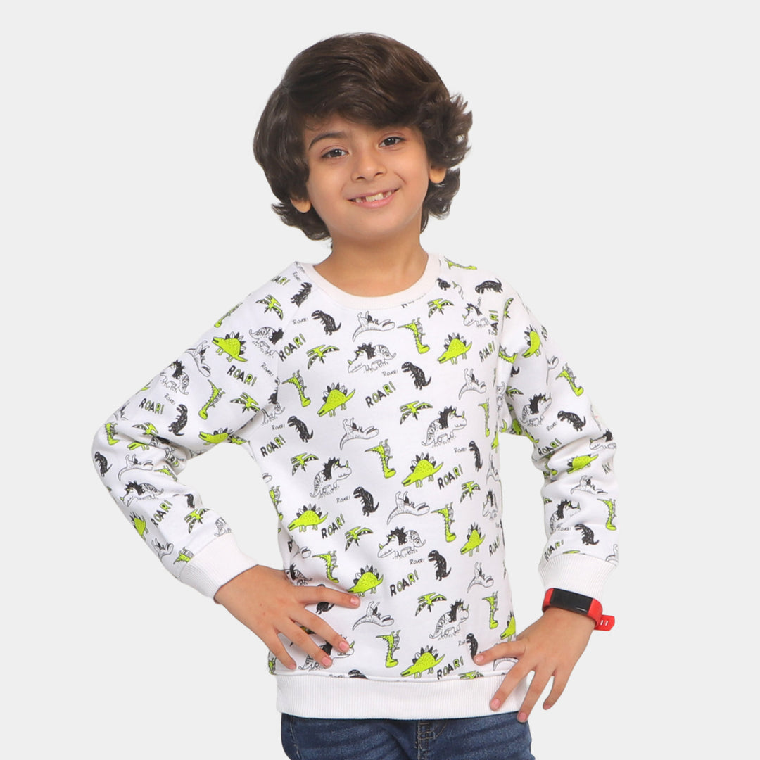 Boys Sweatshirt Dino - Snow White