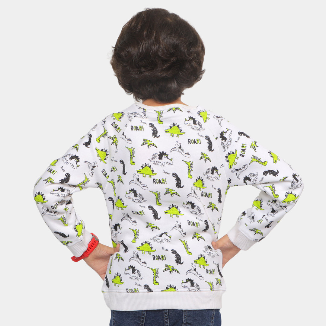 Boys Sweatshirt Dino - Snow White