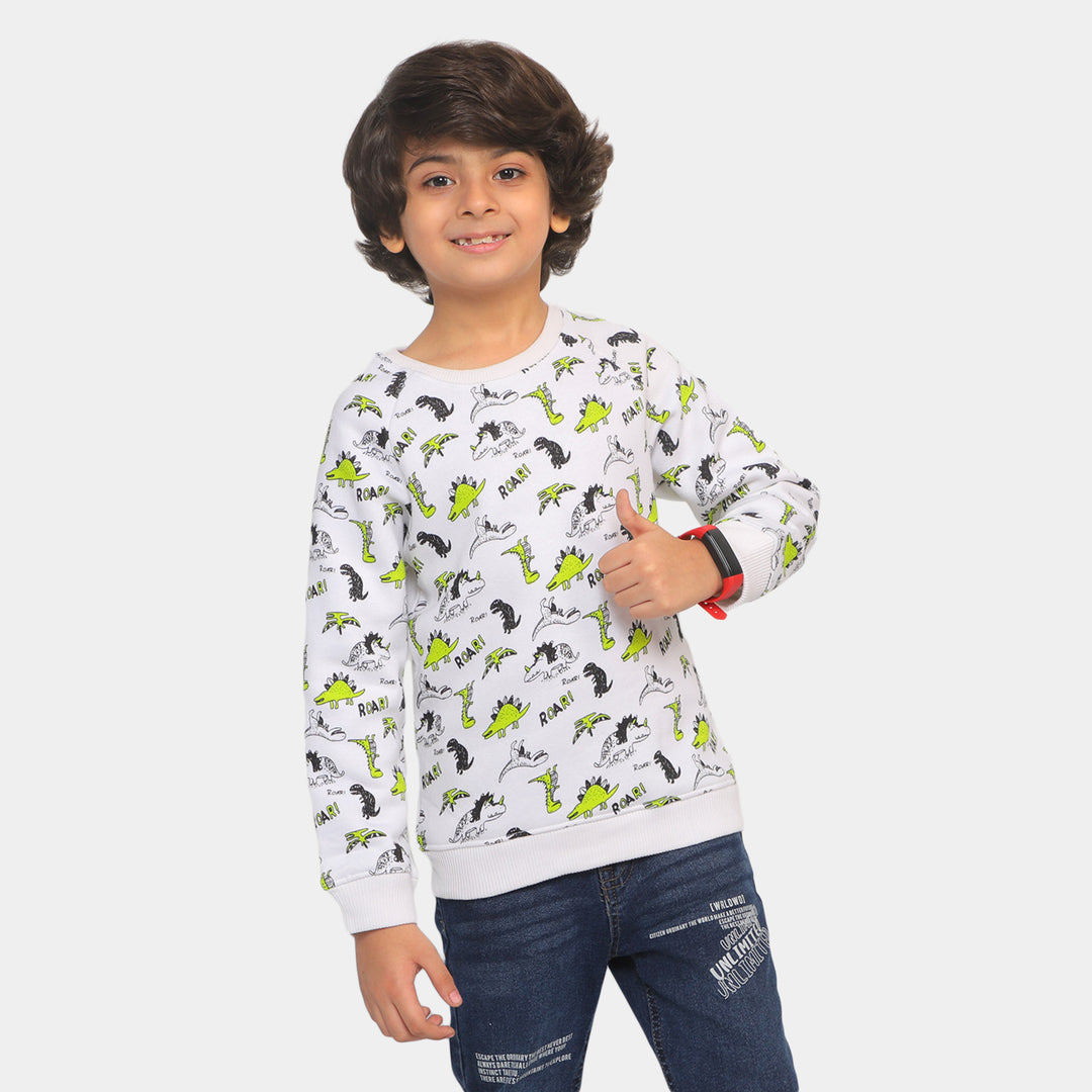 Boys Sweatshirt Dino - Snow White