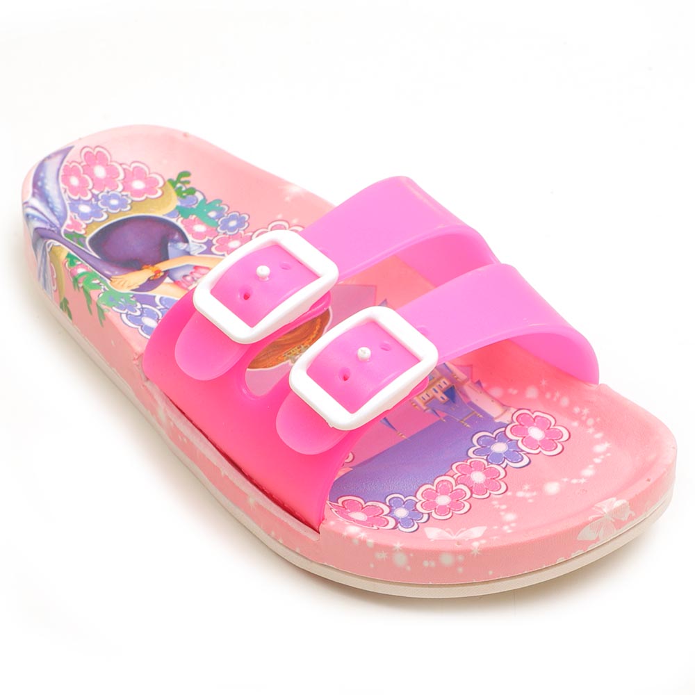 Princess Character Girls Slipper - L.Pink