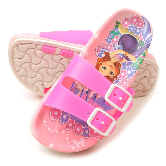 Princess Character Girls Slipper - L.Pink