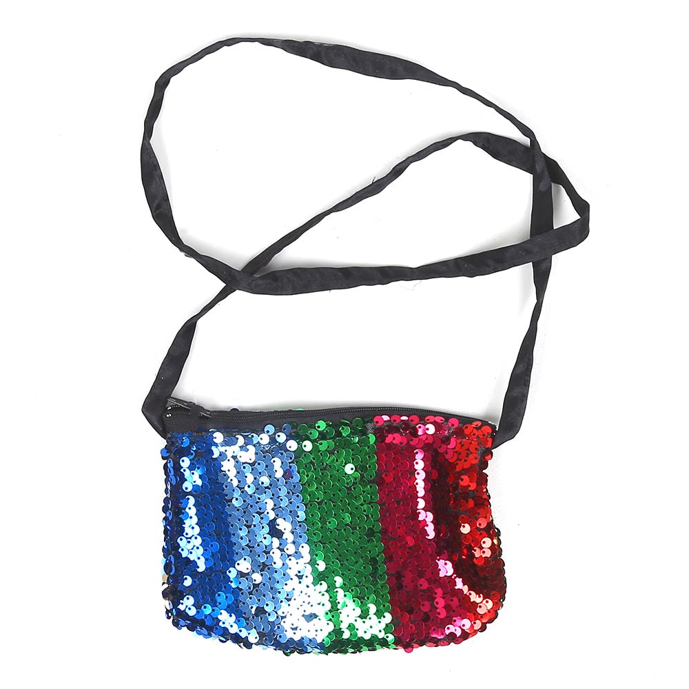 Girls Frock Fancy Sequins Sparkle - Multi