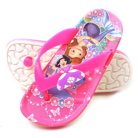 Princess Character Girls Slipper - Pink