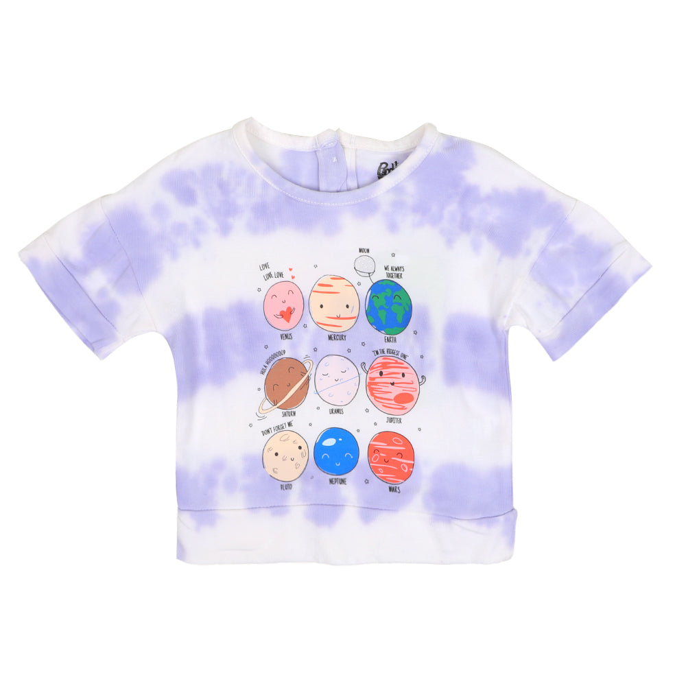 Infant Girls T-Shirt Universe - Tie Dye