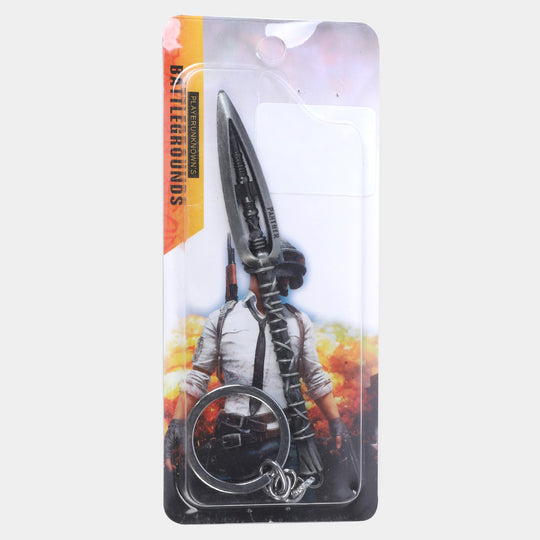 Hero Silver Spear Metal Keychain