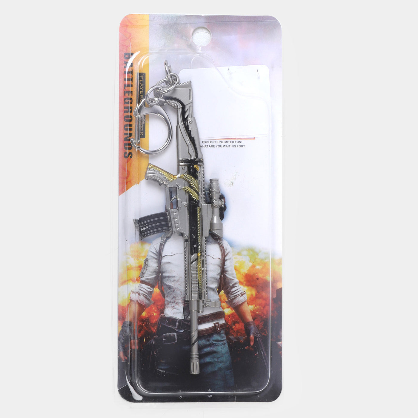 Battlegrounds Mini Shooter Metal Keychain