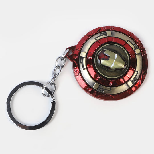 Super Hero Spin Metal Shield Keychain