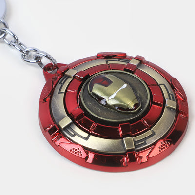 Super Hero Spin Metal Shield Keychain