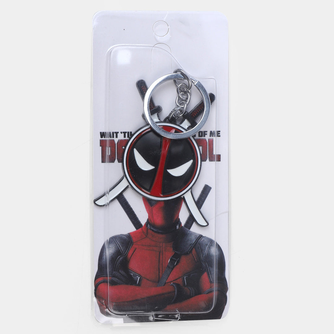 Super Hero Face Metal Keychain