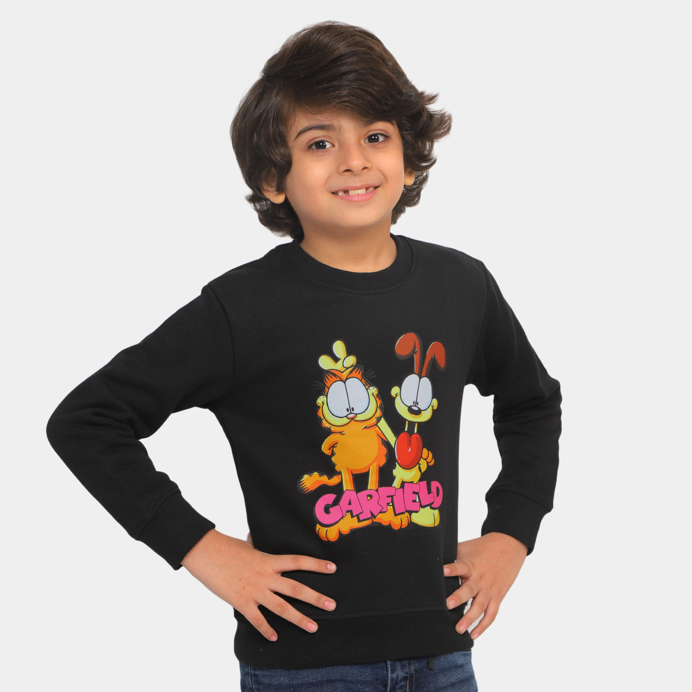 Boys Sweatshirt Garfield - Jet Black