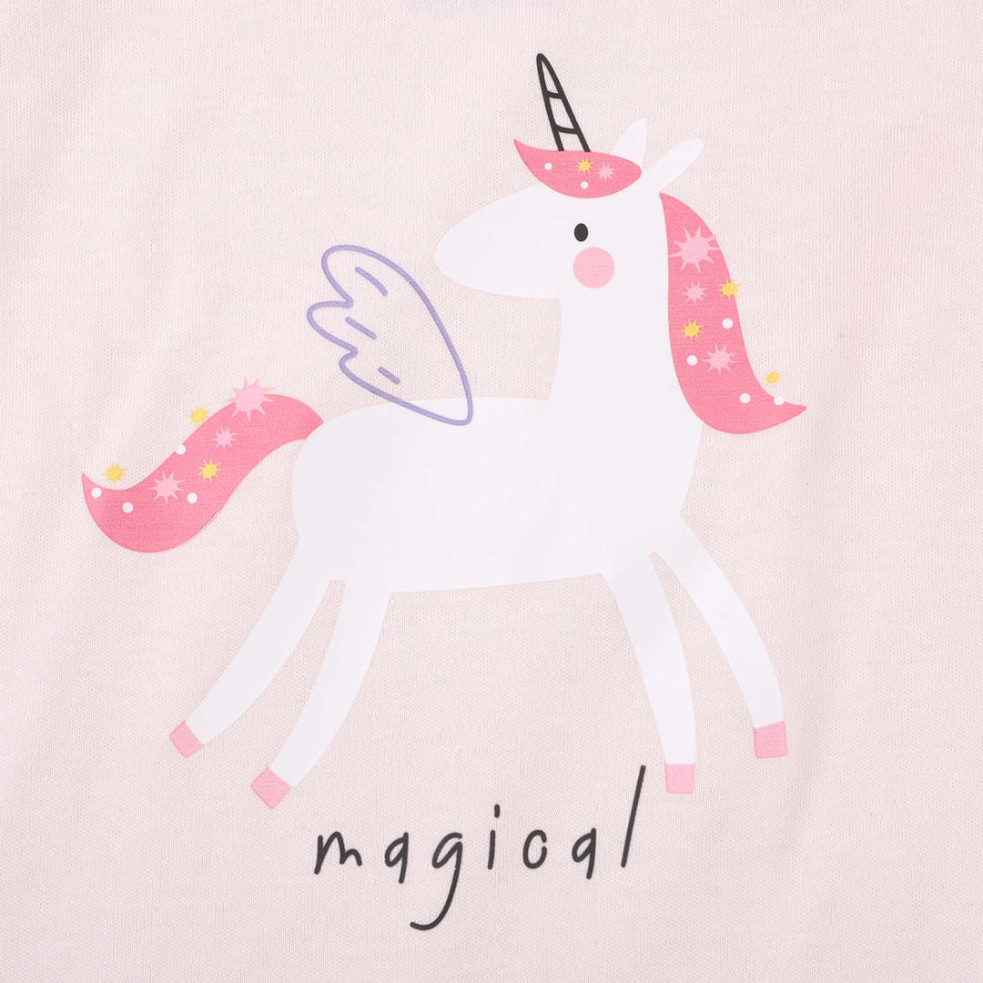 Infant Girls Cotton T-Shirt 3 Pcs Magical - Mix