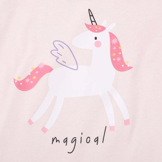 Infant Girls Cotton T-Shirt 3 Pcs Magical - Mix