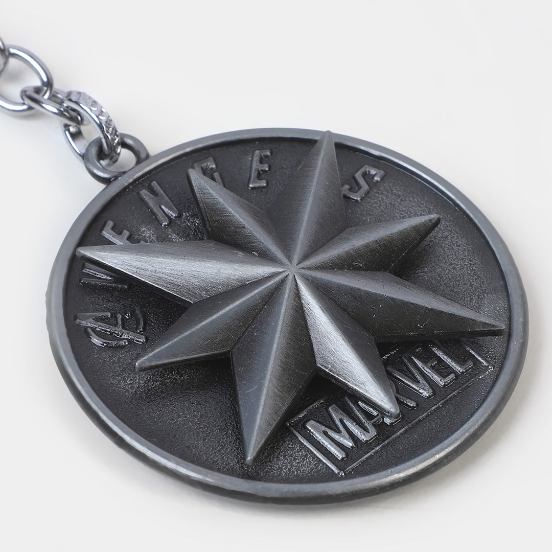 Spin Shield Metal Keychain