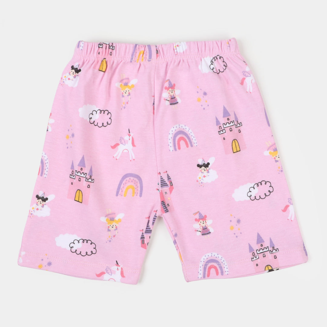 Infant Girls Cotton Short 3 Pcs Set Magical - Mix