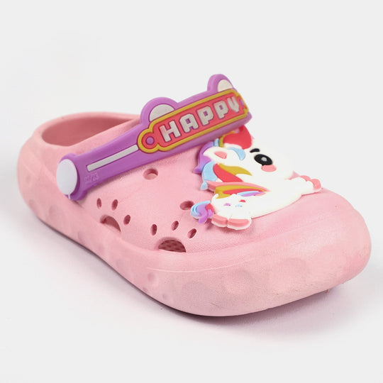 CHARACTER Girls Clogs Non Slippery-Pink