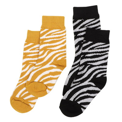 Boys Socks 2 Pack (2 Pair) Zebra