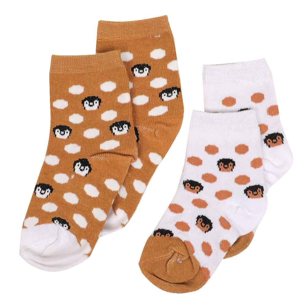 Girls Socks 2 pack (2 Pair) Penguin