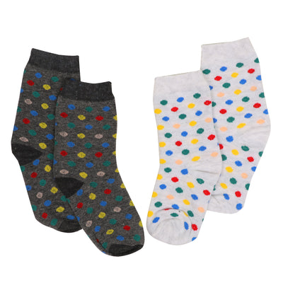 Girls Socks 2 pack (2 Pair) Dots