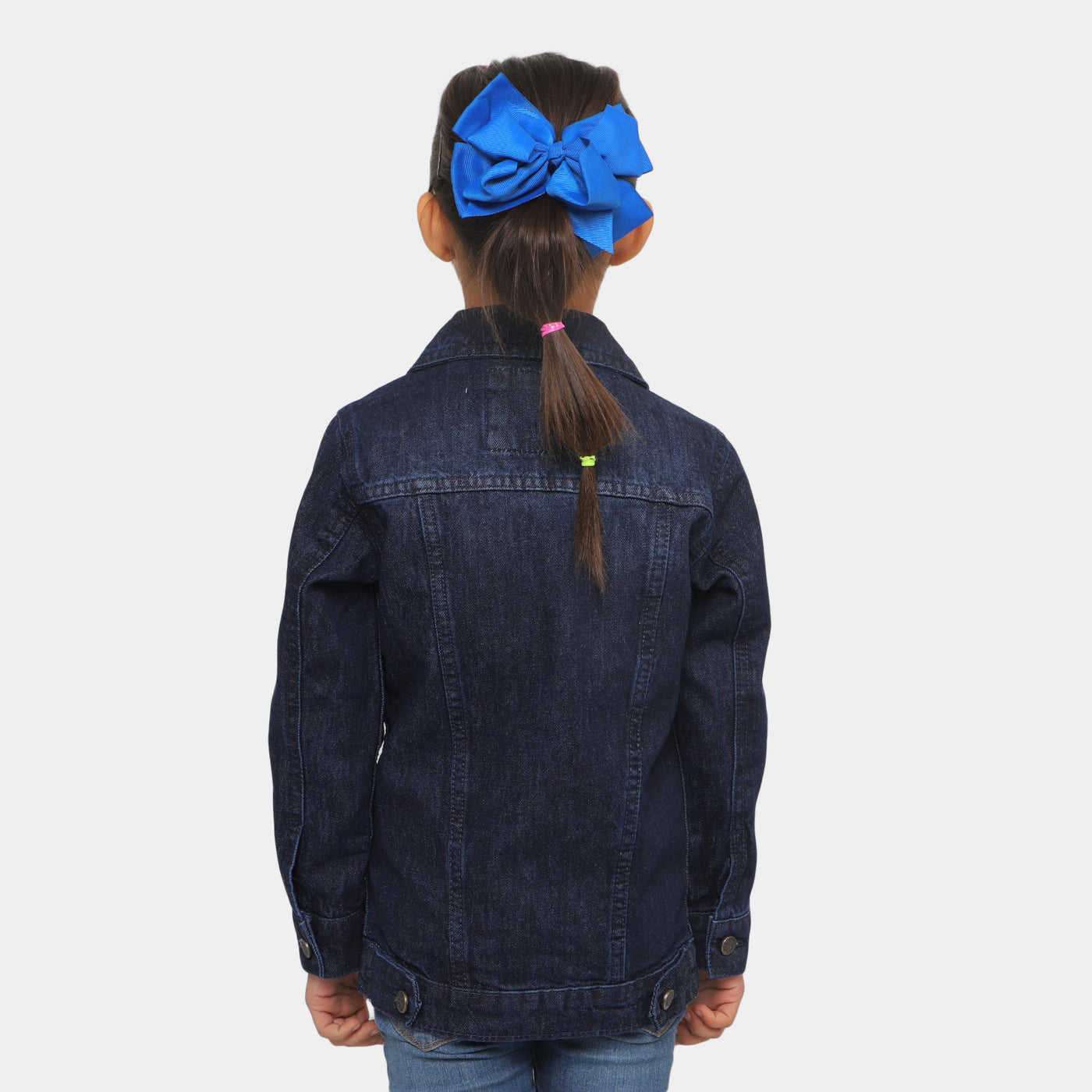 Girls Denim Jacket Basic W22 - Navy Blue