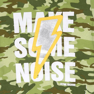 Boys T-Shirt H/S Make Some Noise - Olive