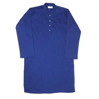 Boys Basic Kurta Bone Pocket - Blue