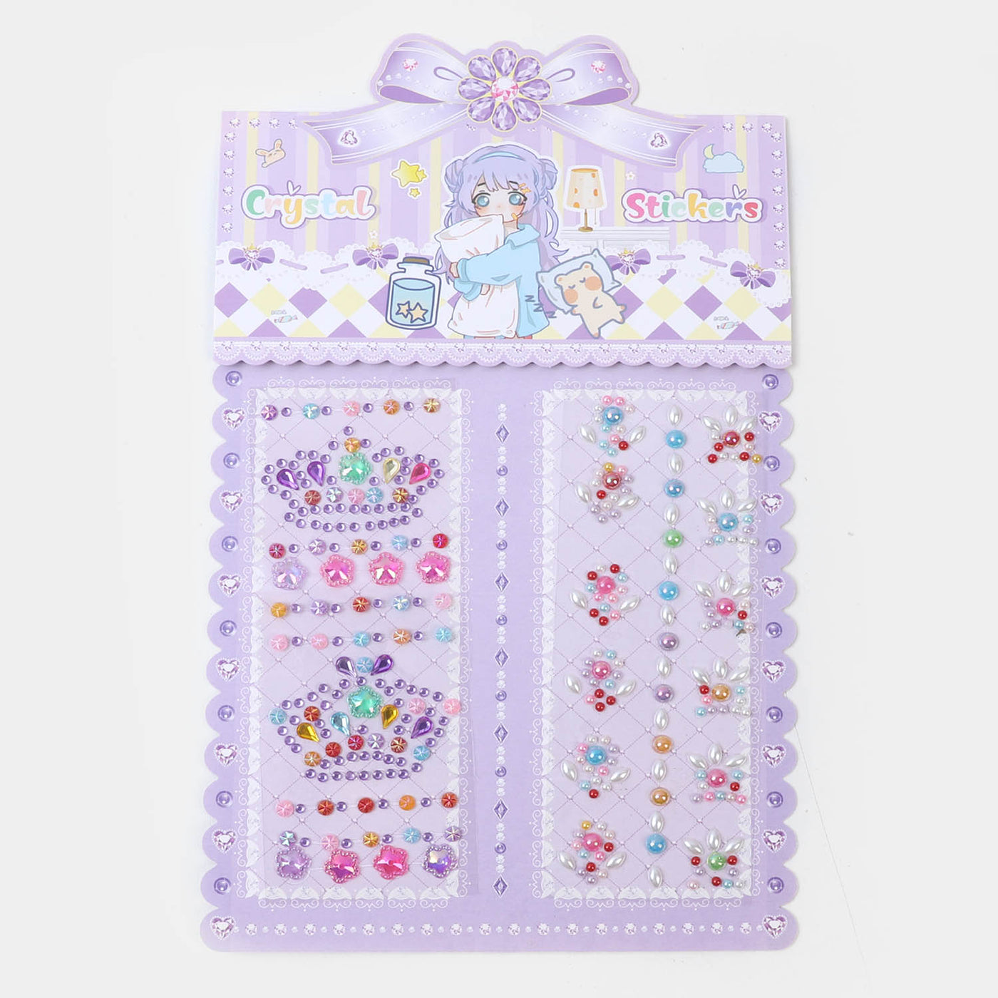 Cute Fun Crystal Sticker | Multi