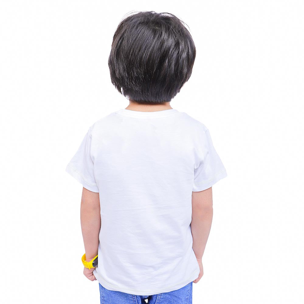 Boys T-Shirt H/S Lion - White