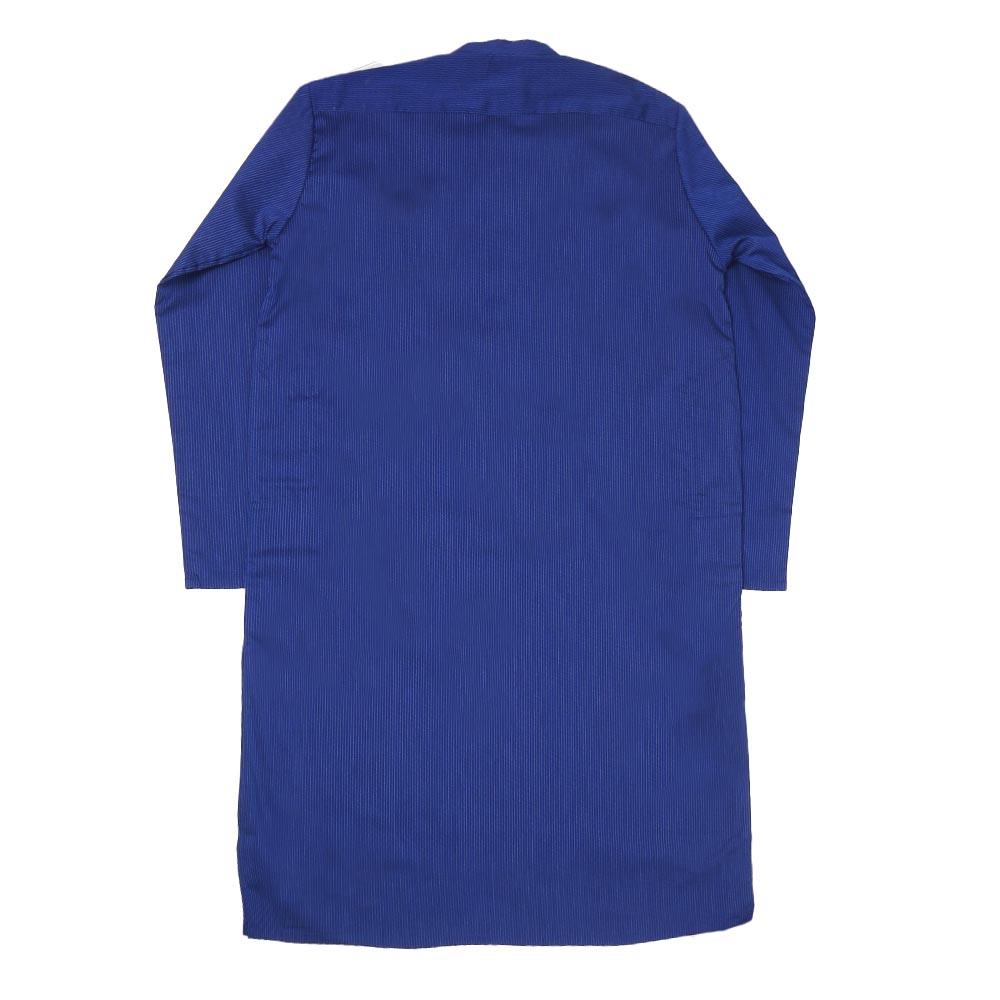 Boys Basic Kurta Bone Pocket - Blue