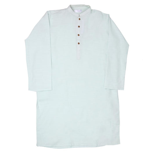 Boys Basic Kurta Slub - Mint