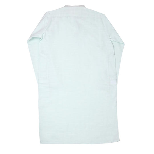 Boys Basic Kurta Slub - Mint