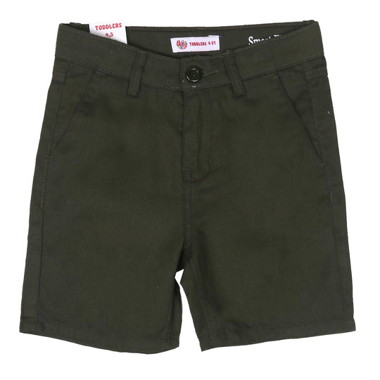 Boys Short Cotton Basic S4 - Khaki Green