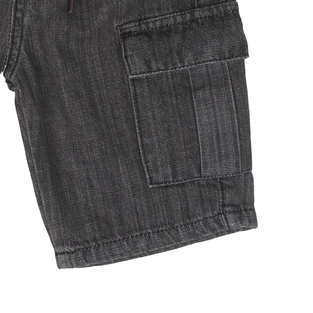 Boys Denim Cargo Short - L.Grey