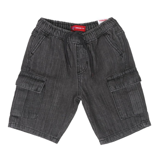 Boys Denim Cargo Short - L.Grey