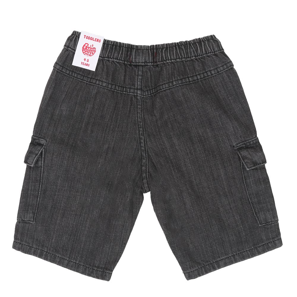 Boys Denim Cargo Short - L.Grey