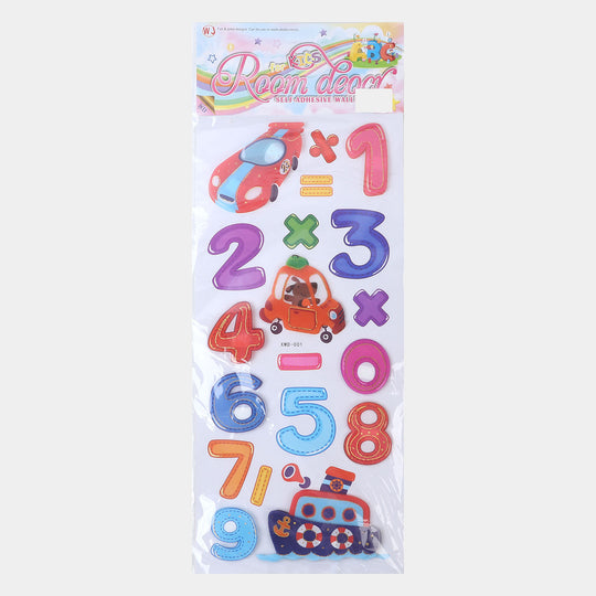 Kids Room Decor Alphanumeric Sticker